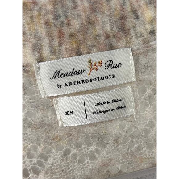 Anthropologie Meadow Rue Women's Wesley Wrap Cardigan Sweater Ivory Size XS - Picture 10 of 13